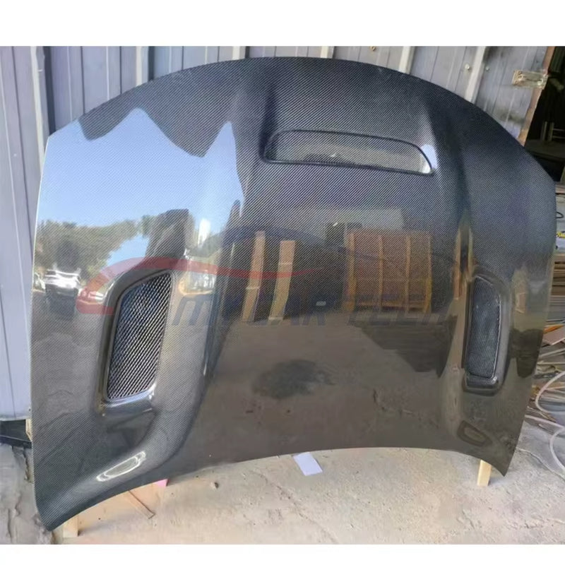 For Dodge Charger SRT Hellcat Redeye Hood Carbon Fiber Bonnet Car Engine Cover Scoop Bodykit