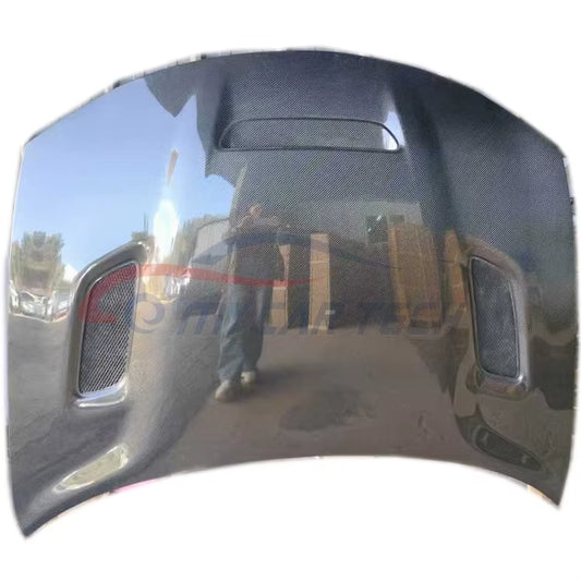 For Dodge Charger SRT Hellcat Redeye Hood Carbon Fiber Bonnet Car Engine Cover Scoop Bodykit